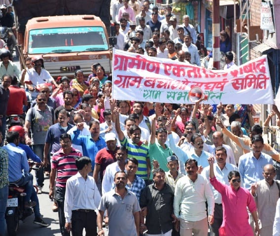 गांवो को जबरन पालिका में शामिल किया तो होगा आंदोलन