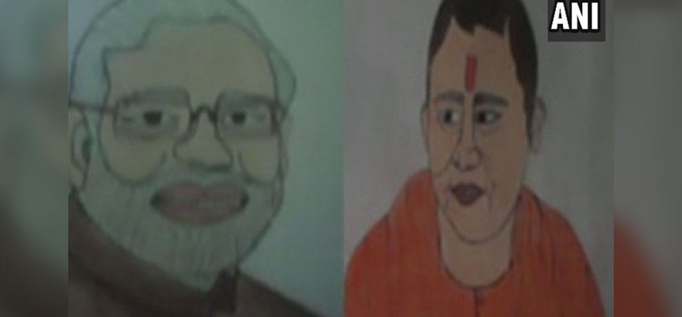 husband beaten threw his wife out of home after she made painting of PM in UPs balia