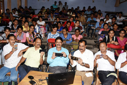Young people excited by listening to Prime Minister Narendra Modi's speech