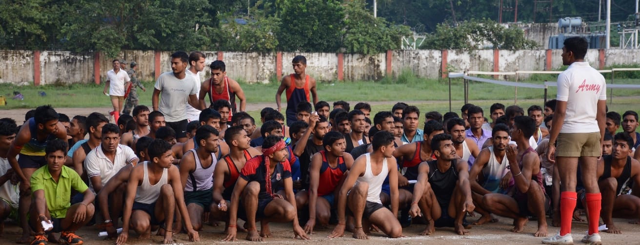 Above ten thousand youth participate against only 27 post in army bharti relly