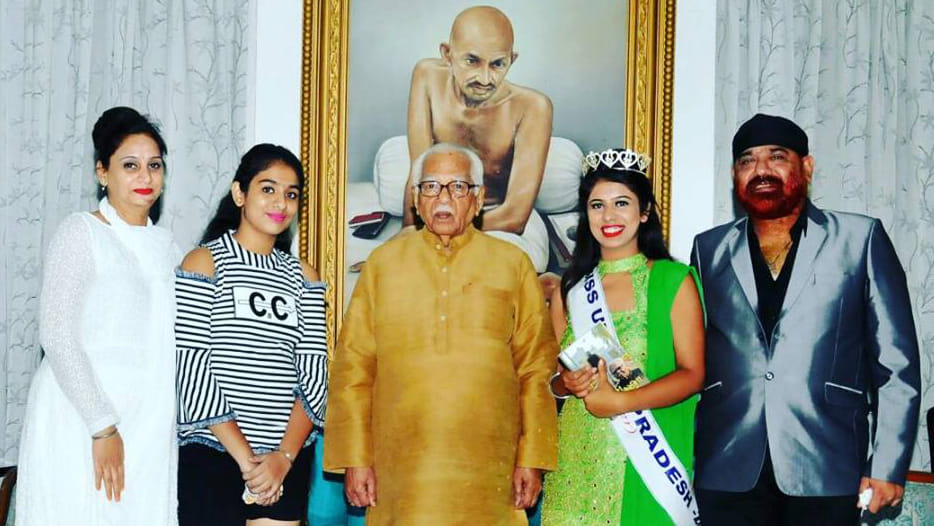Miss UP ashi Bagga was honored by Governor