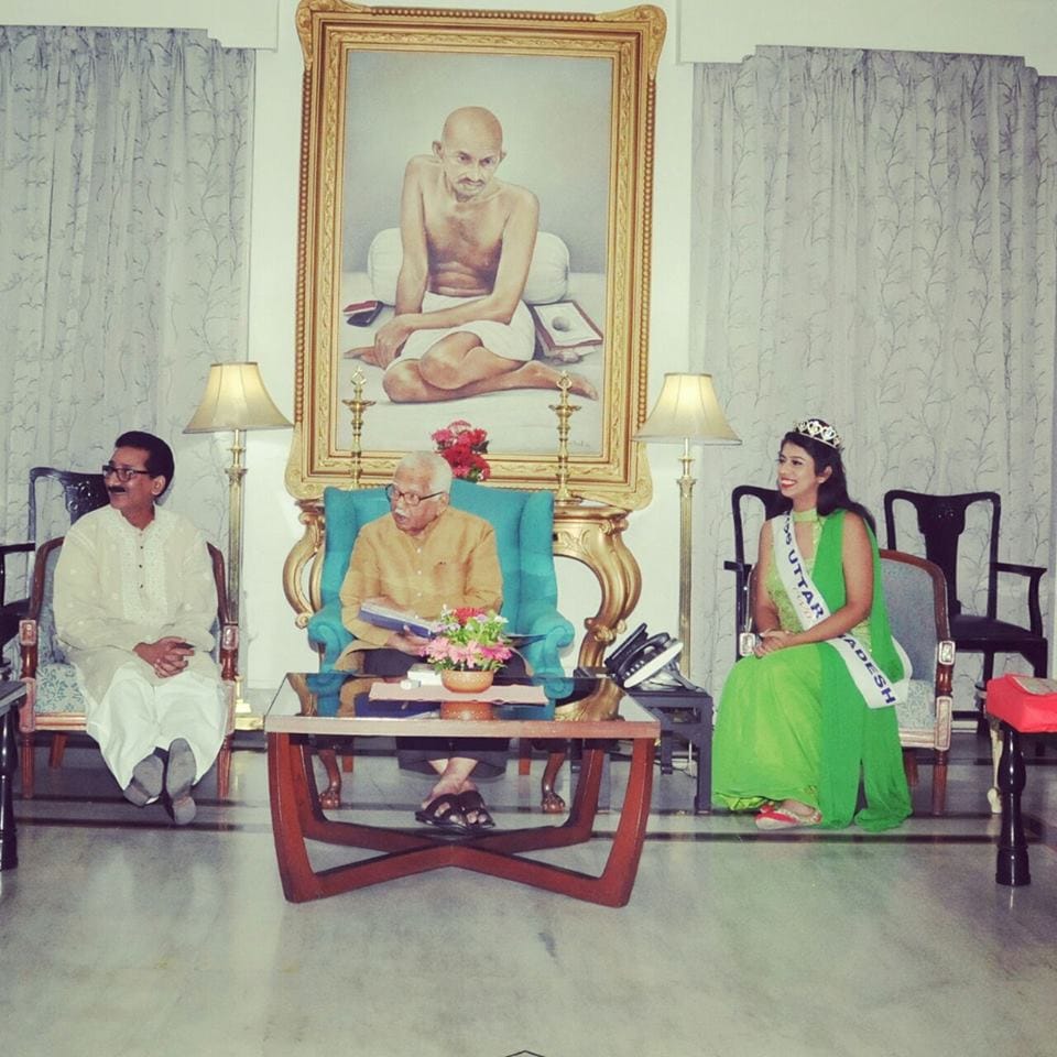 Miss UP ashi Bagga was honored by Governor