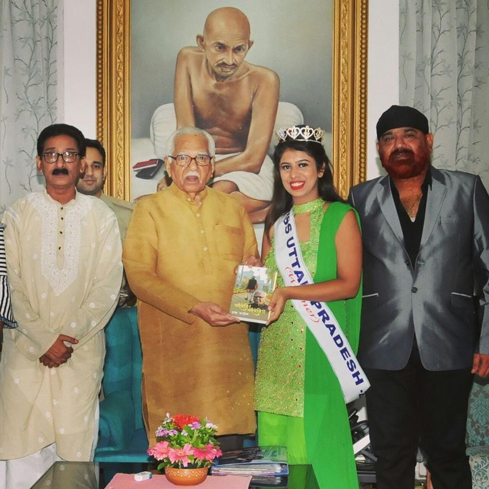 Miss UP ashi Bagga was honored by Governor