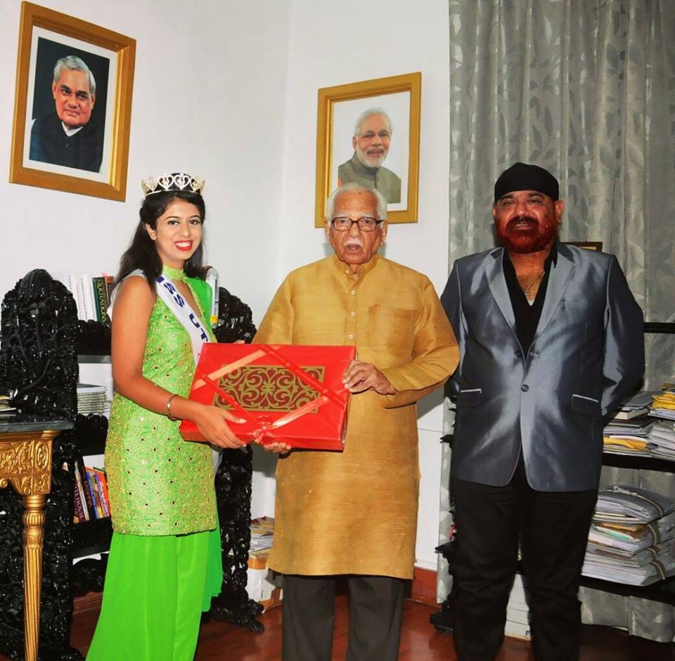 Miss UP ashi Bagga was honored by Governor