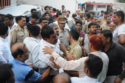 A man murdered his step mother for property in lucknow.