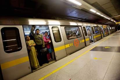 Delhi Metro train crossed two stations on Yellow Line on Monday night with one of its gates open