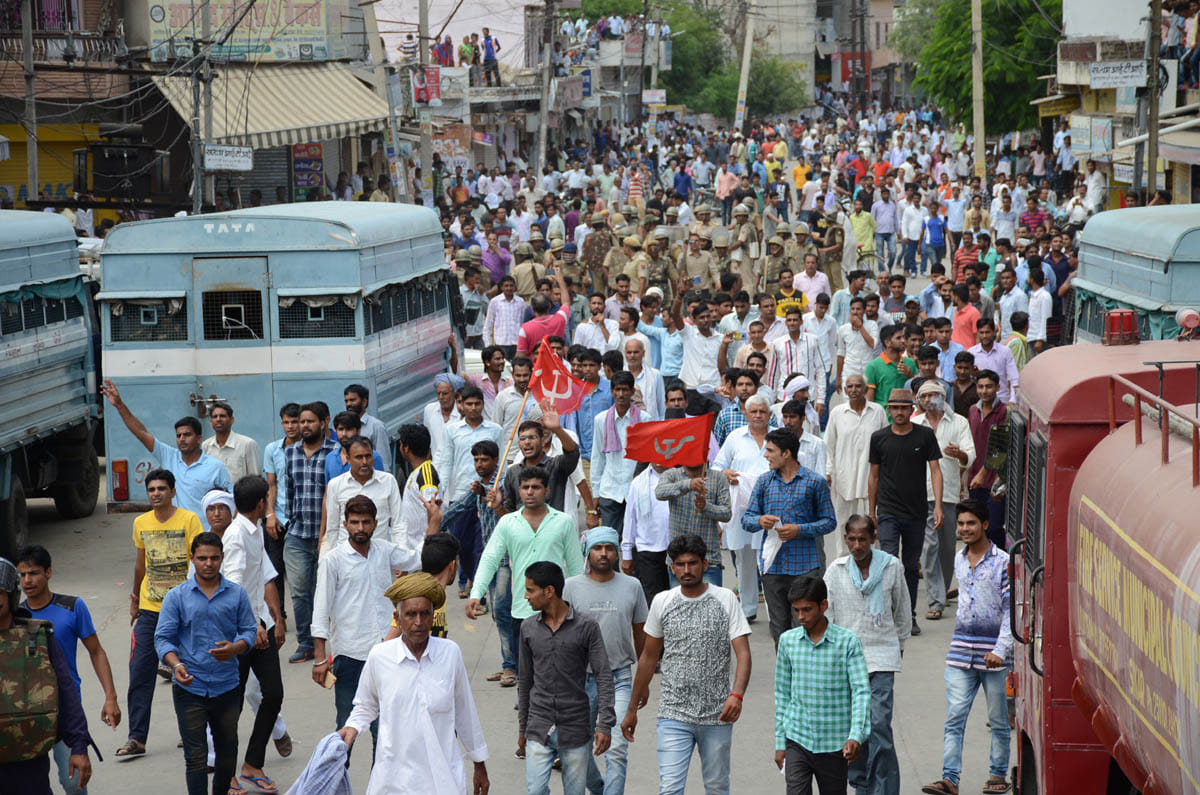 farmer agitation is still problem for rajasthan government