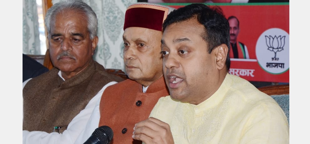 bjp national spokesman sambit patra statement over cm virbhadra singh