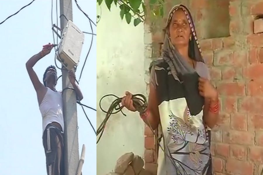 power connection disconnected for not making th toilets in Lucknow.