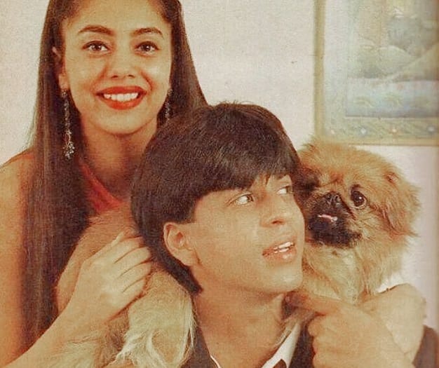 gauri khan posts adorable old photo with husband shah rukh khan