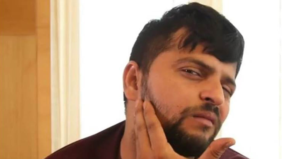 burst of Suresh Raina's car tyre