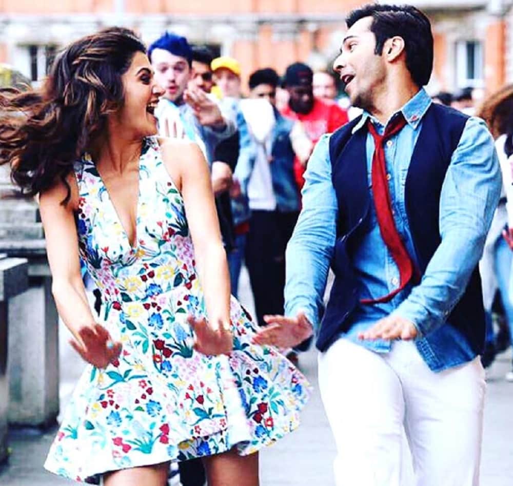 Varun Dhawan accidentally kicks Taapsee Pannu while shooting for Judwaa 2