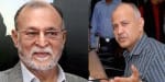 दिल्ली के उपराज्यपाल अनिल बैजल, (दाएं) उपमुख्यमंत्री मनीष सिसोदिया