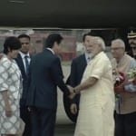 एयरपोर्ट पर पीएम ने किया स्वागत