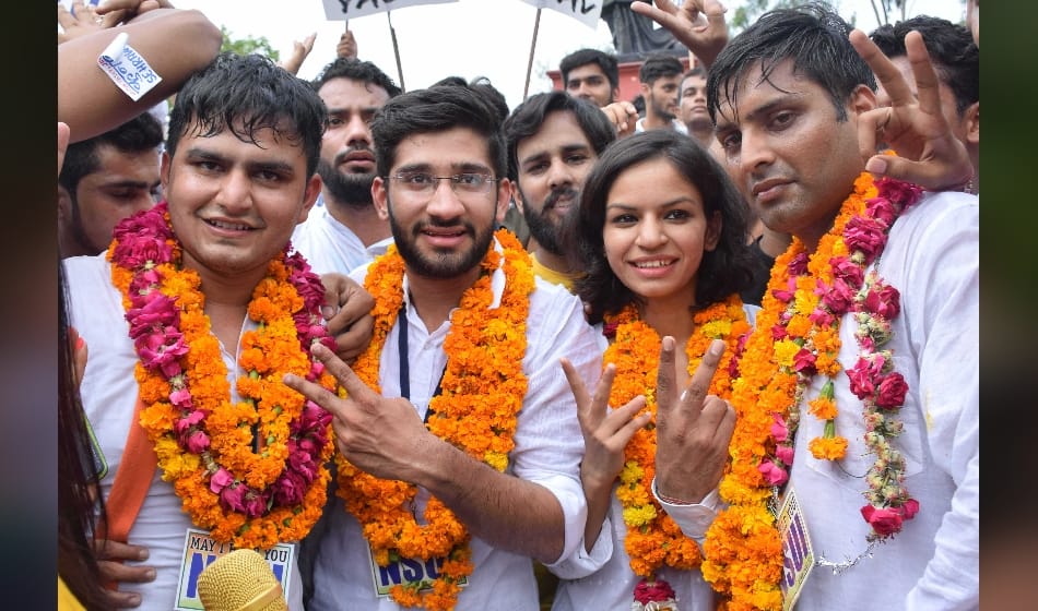 After four years ABVP big defet in delhi university student union election