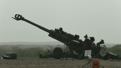 barrel of howitzer gun is blast when test is going on in pokhran
