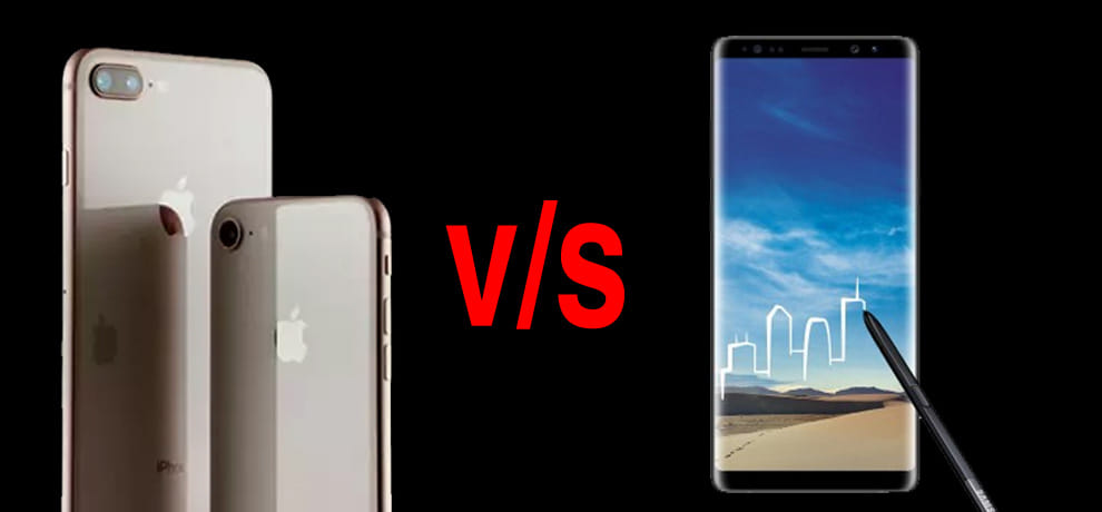 iphone 8 vs samsung galaxy note 8, Which is the best smartphone