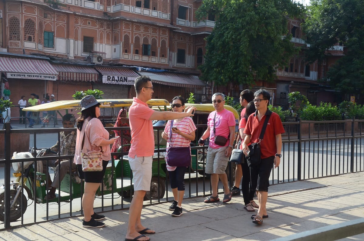 tourists sets their own pleasure in curfew imposed in jaipur city 