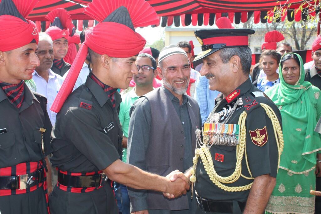 jammu 185 youth became part of  indain army