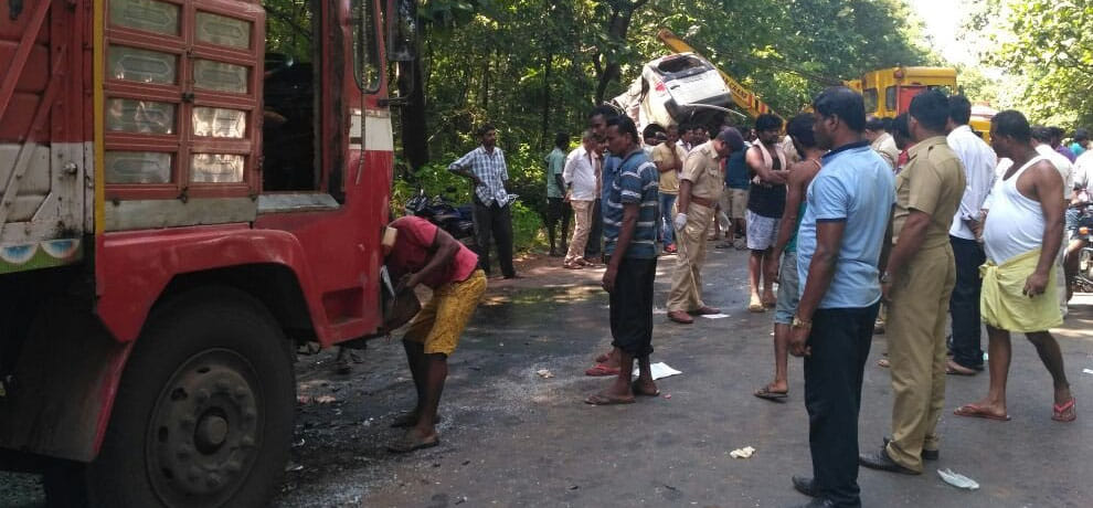 9 people including 3 children killed in car-truck collision in Karnataka Yellapur