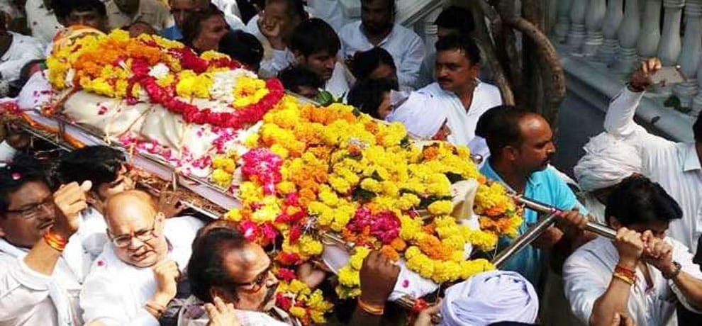 ex minister mahendra singh kalukheda funeral, CM shivraj also take part