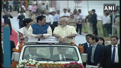 PM Modi Shinzo Abe to Lay Foundation Stone of Ahmedabad to Mumbai bullet train Project