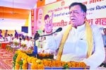 कार्यक्रम को संबोधित करते मंत्री सतीश महाना।