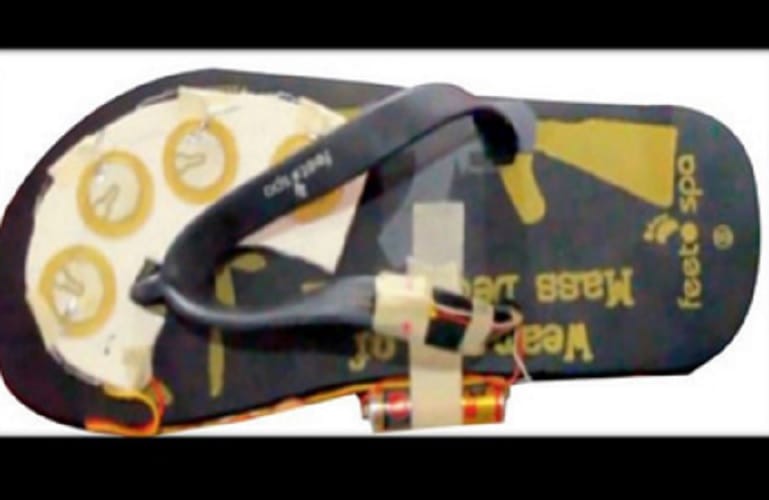 indian boy invents ElectroShoe to protect girls from eve teasers