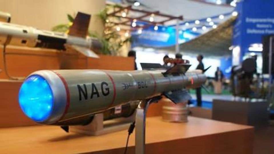 third generation fire-and-forget anti-tank missile Nag developed in india