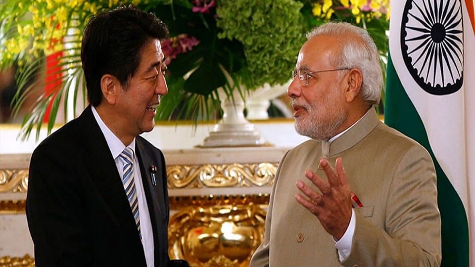 PM narendra modi inagurates bullet train in the presence of japan pm shinzo abe