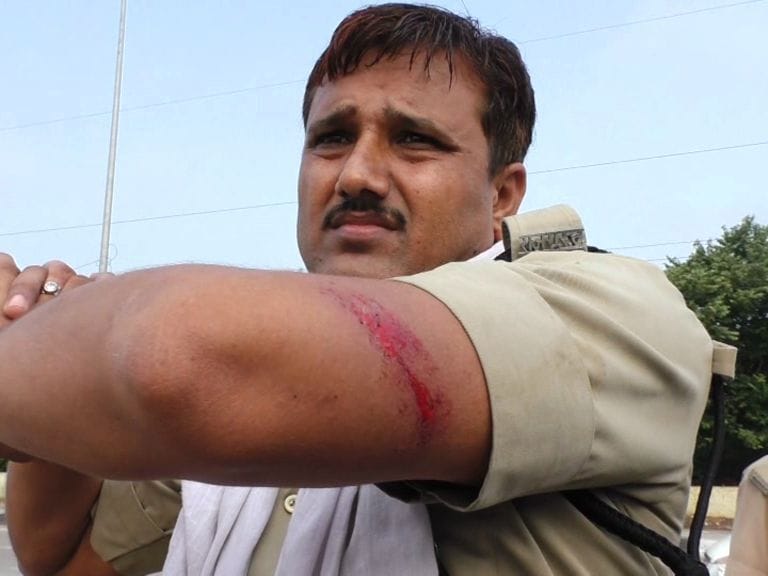 Attack on security personnel