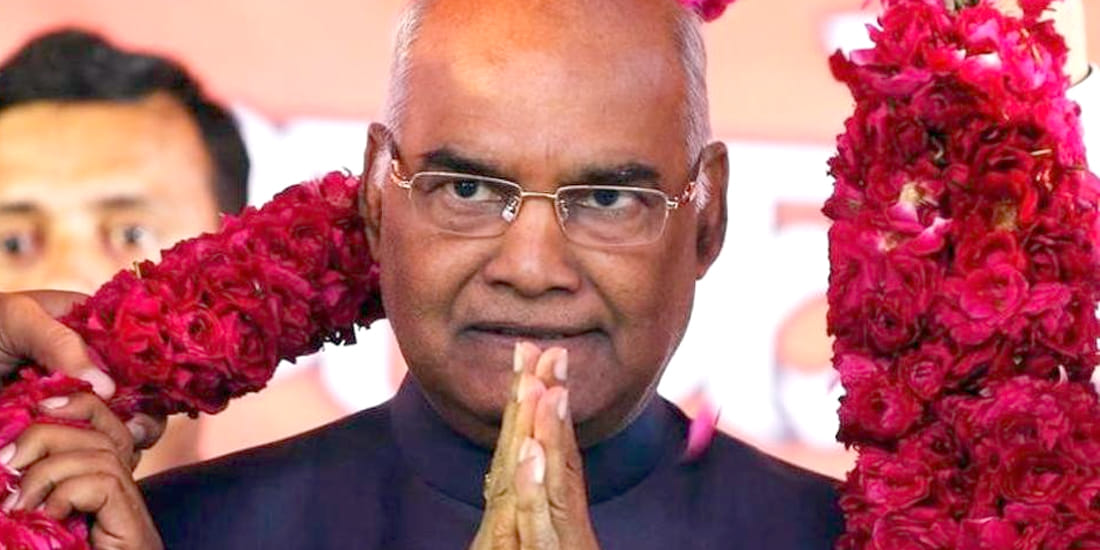 president ramnath kovind honored by cm yogi