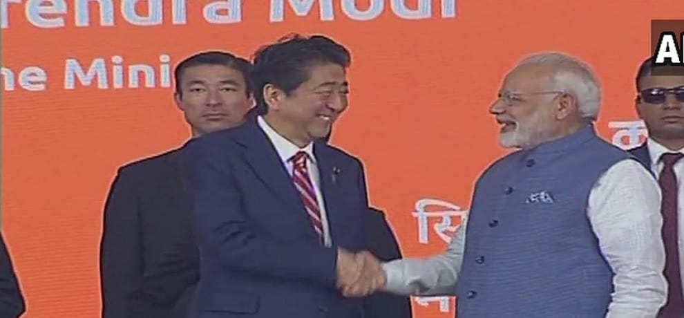 japan pm shinjo abe said that his dream is to travel next time in a indian bullet train