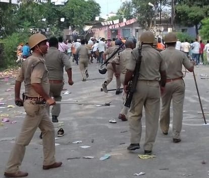 Violence and outrage in ghazipur college