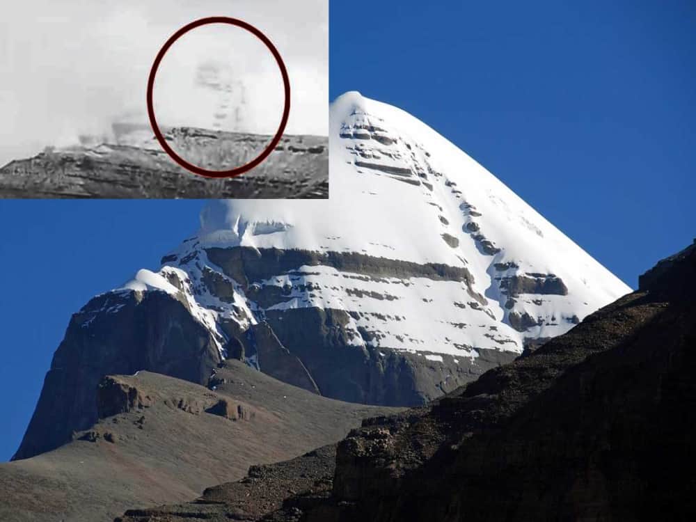 lord shiva shadow captured in camera on kailash mountain video viral