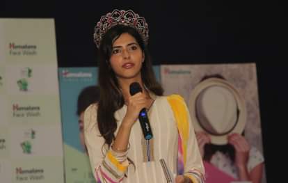 miss india runner up pankhuri gidwani gives tips of success to girls in varanasi