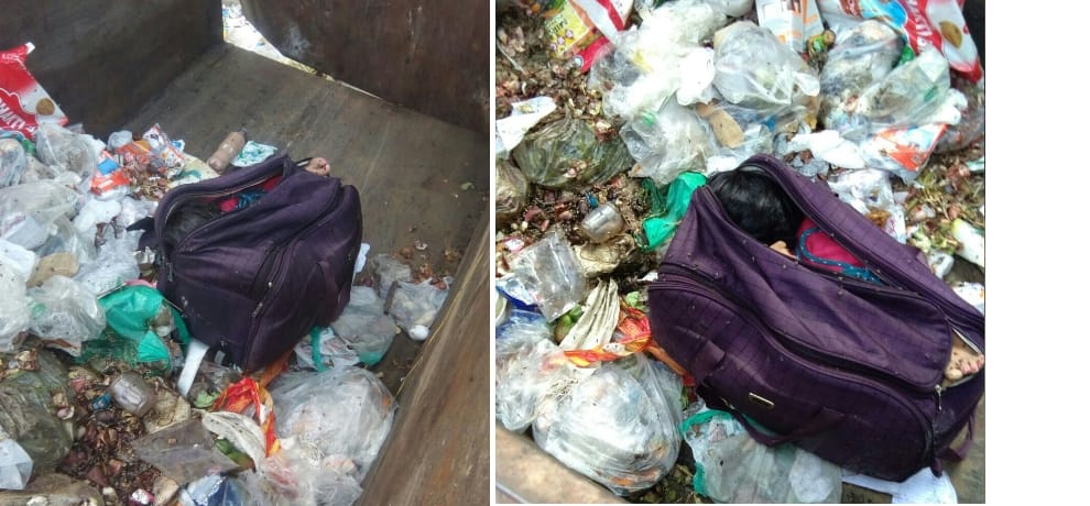 dead body of lady recovered from dustbin in baddi hp