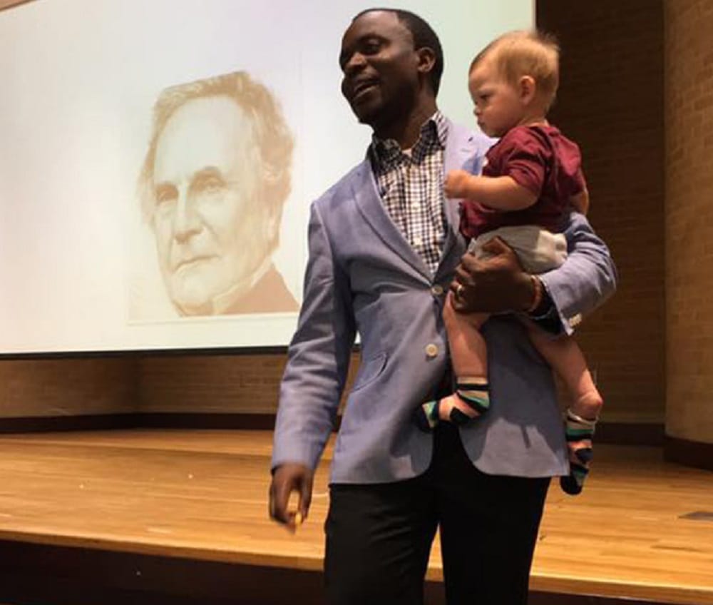 Watch teacher taking class carrying baby at texas university in the USA