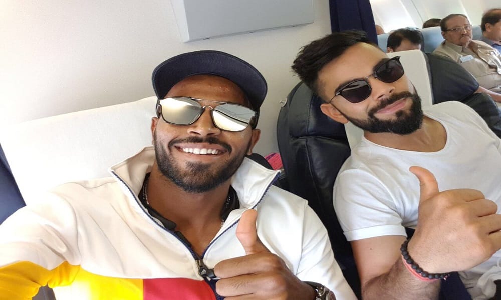 team india reach chennai, cricketer share selfie on twitter