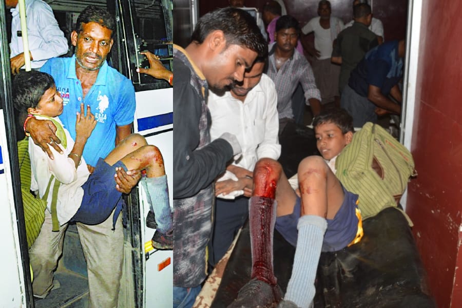 students injured in an accident in faizabad.