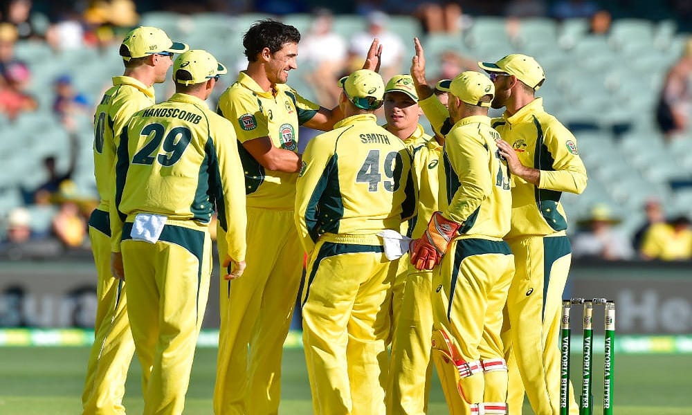 Australian cricket team has given two bats for charity