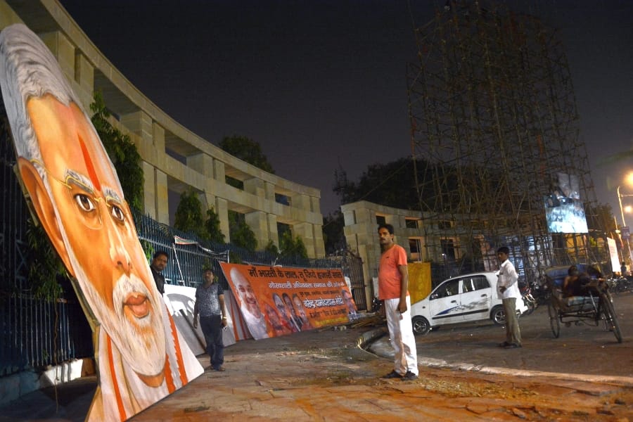 Birthday celebration of PM narendra modi in Uttar Pradesh.