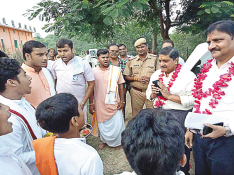 Gosewa Commission's Chairman inspected the Goshala