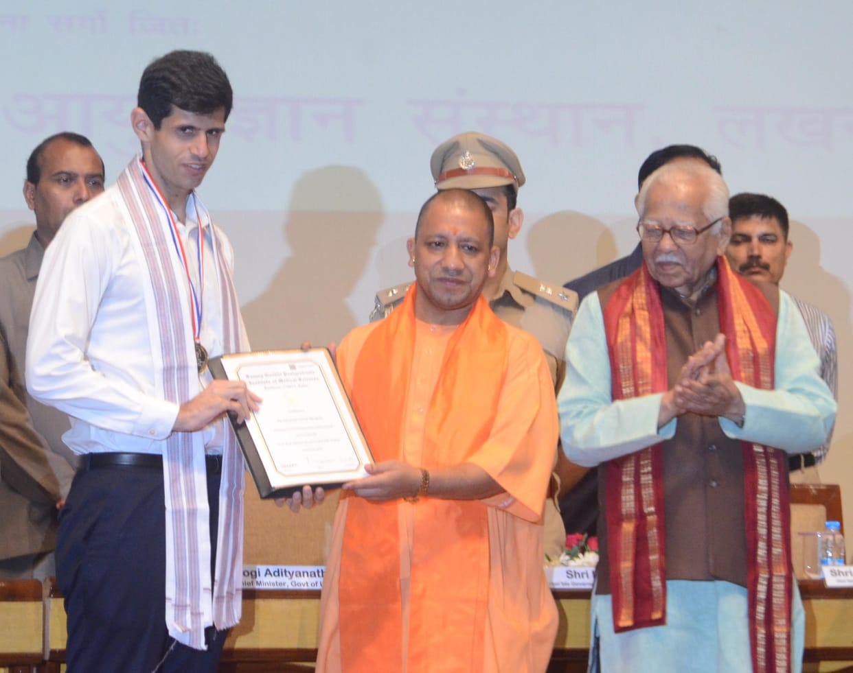 Yogi adityanath speech in SGPGI Lucknow.