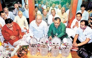 mukut Puja, worship in patharchatti, Darjang, pajava