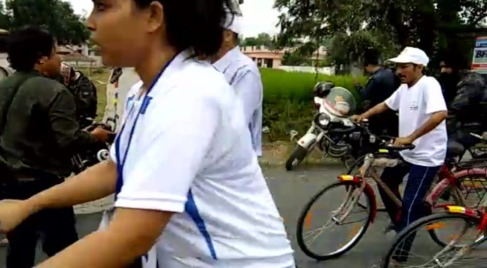 cycle rally held in dehradun 