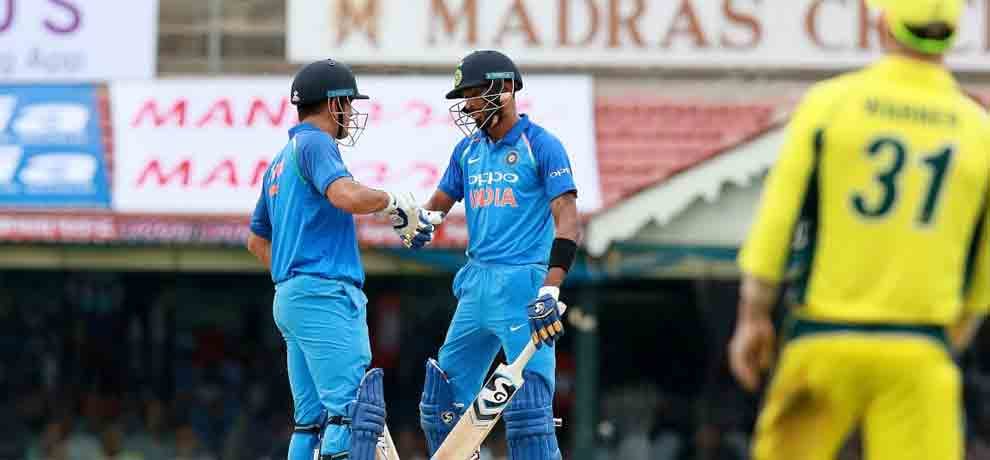 ind vs aus 2017: hardik pandya says it was important to make partnership with ms dhoni