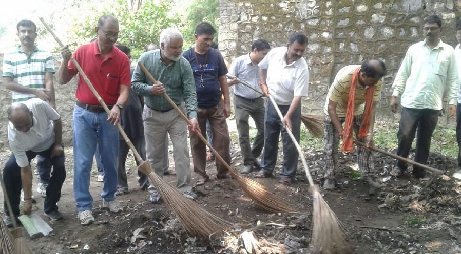 Launching Cleanliness Campaign on Prime Minister's Birthday