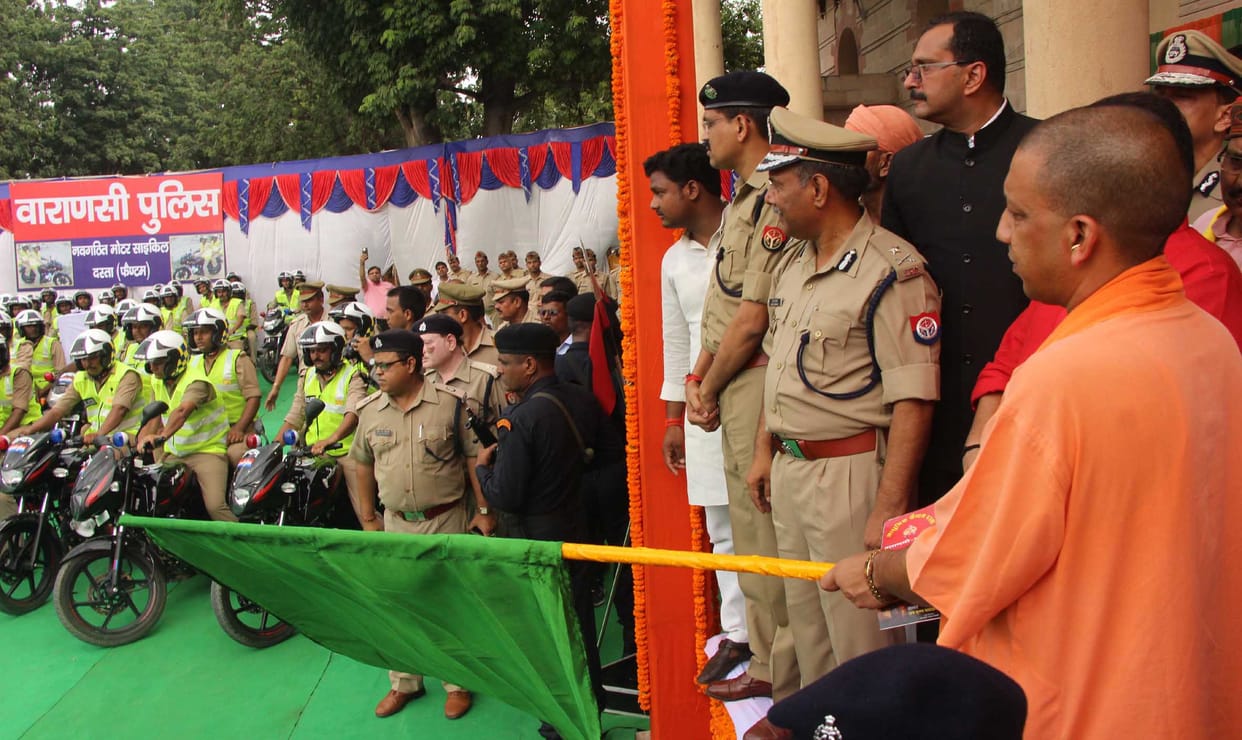 Hightech phantom squad launched by yogi in varanasi