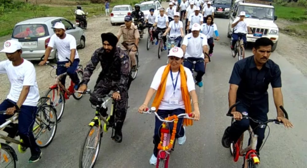 cycle rally held in dehradun 